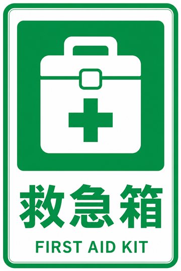 救急箱の安全看板