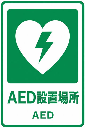 AED設置場所の安全看板
